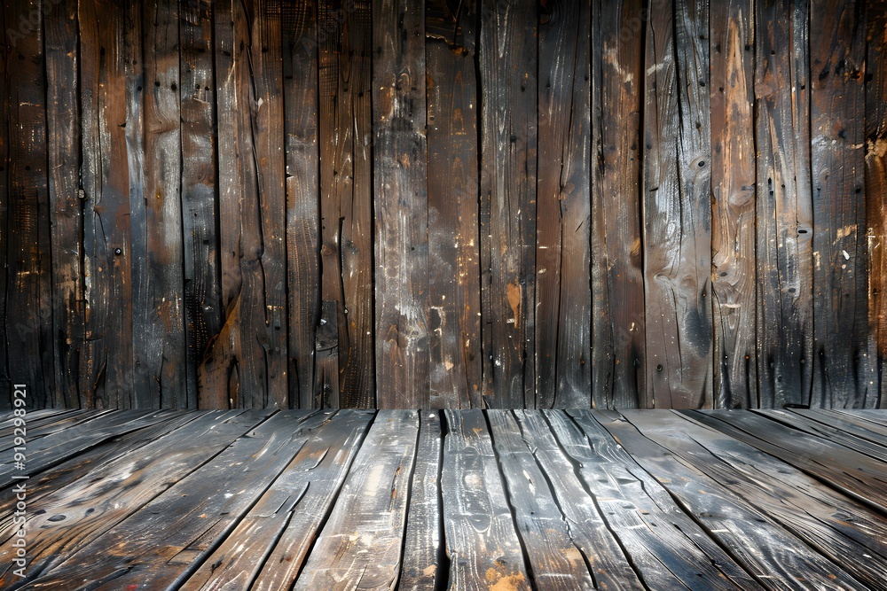 Scenic rustic wooden background with aged and weathered reclaimed planks. Ideal for vintage designs. Scenic rustic wooden background with aged and weathered reclaimed planks. Ideal for vintage designs.