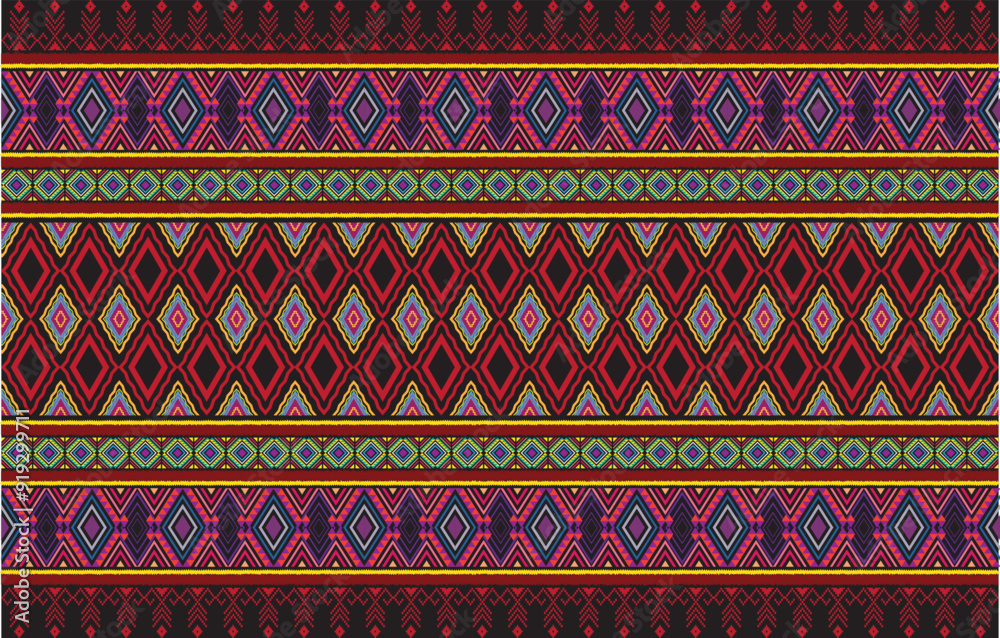 Stylized pattern printing for clothing. Trendy, contemporary ethnic seamless pattern, embroidery cross, diamonds, chevrons. Stylized pattern printing for clothing. Trendy, contemporary ethnic seamless pattern, embroidery cross, diamonds, chevrons.