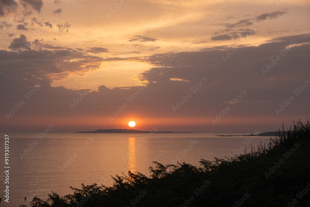 Sunset over Sálvora Island, Atlantic Islands National Park Sunset over Sálvora Island, Atlantic Islands National Park