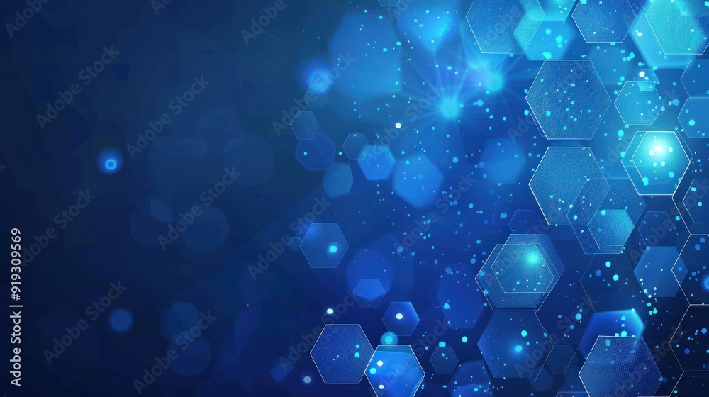 Abstract Blue Hexagon Background Abstract Blue Hexagon Background