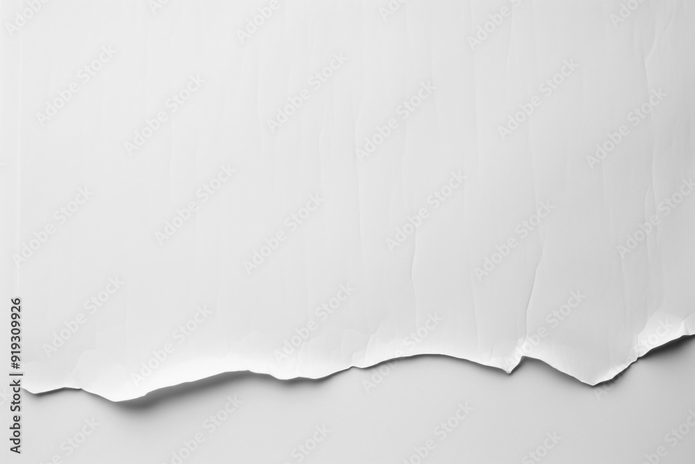 Fototapeta premium PNG Crumpled torn white paper texture