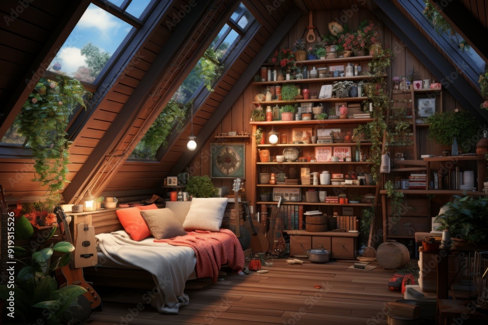 Cozy Attic Retreat with a View Cozy Attic Retreat with a View