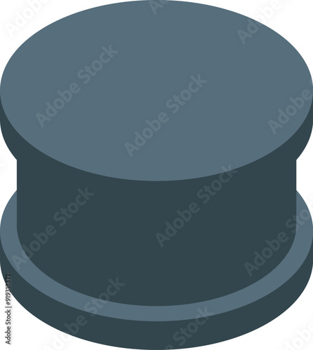 Round oil tank is storing oil and ready for transport to gas stations