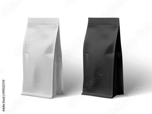 Vertical Stand Bag Mockup For Bulk Products