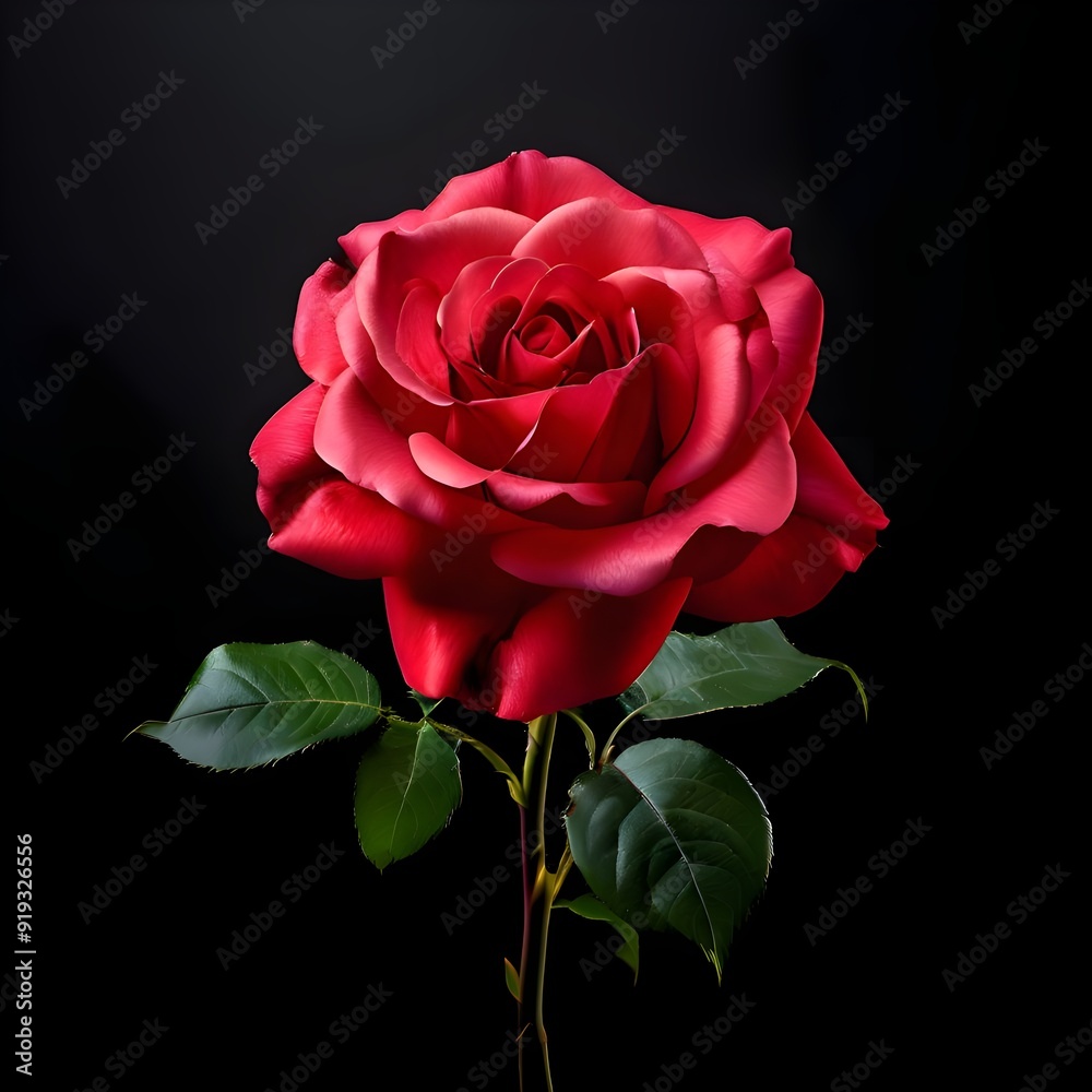 red rose isolated on black red rose isolated on black