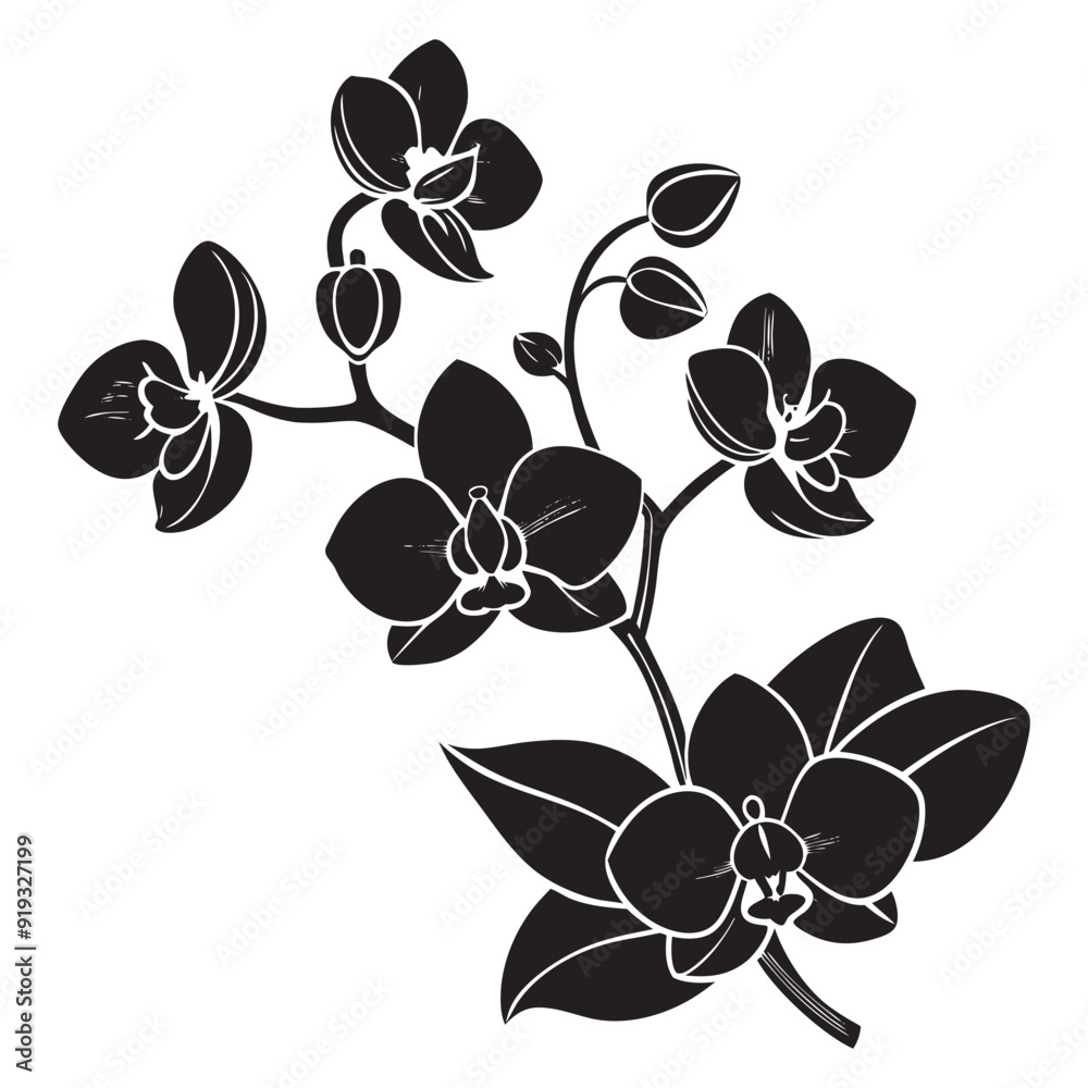 Flower motif design element Flower motif design element