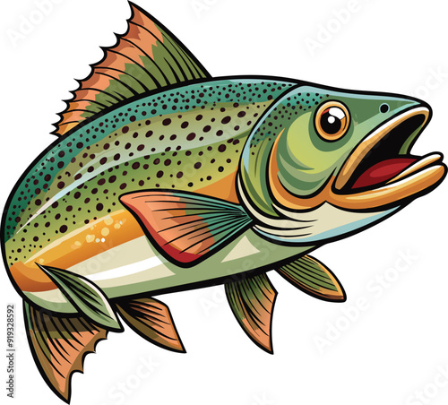 fish on a white background