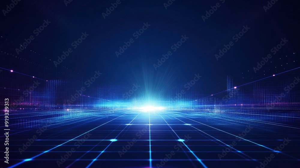 Technology Light Rays https://s.mj.run/-5pezmlwnS8 Blue technology background with light rays ...