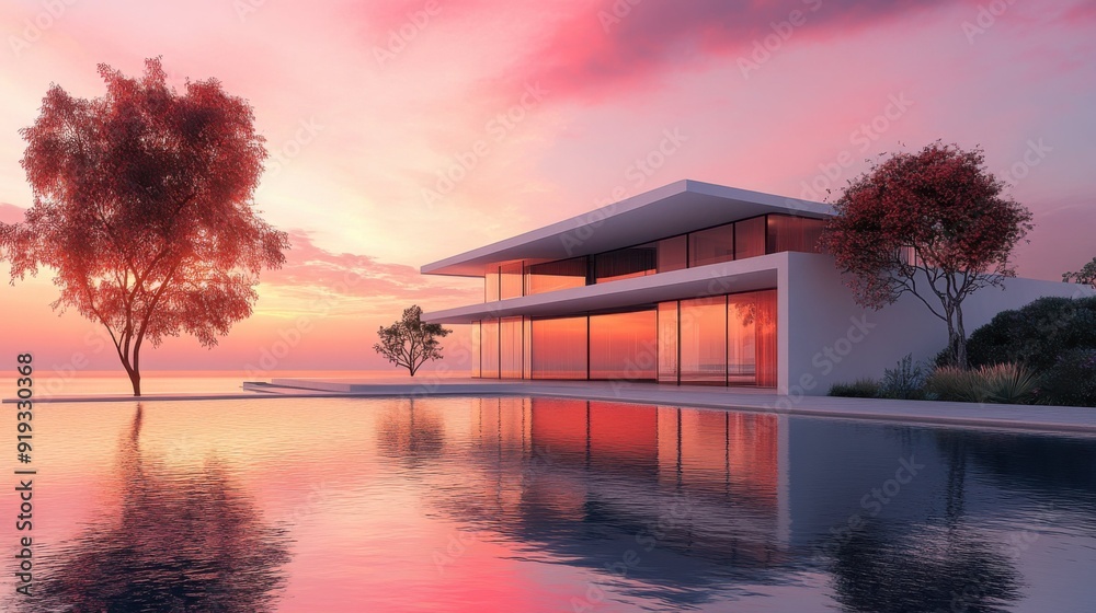 Obraz premium Modern Minimalist, Innovative, Architecture