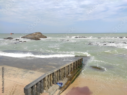 Kanyakumari Beach in the afternoon