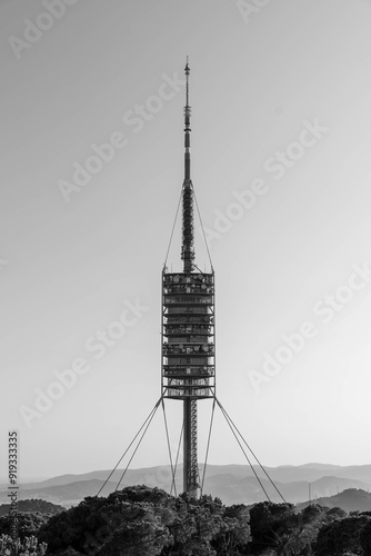 Collserola Tower at evening, Barcelona