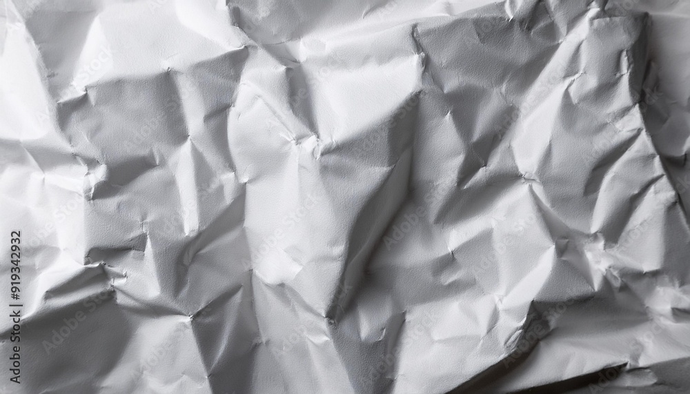 Obraz premium The texture of white paper is crumpled. Background for various purposes.