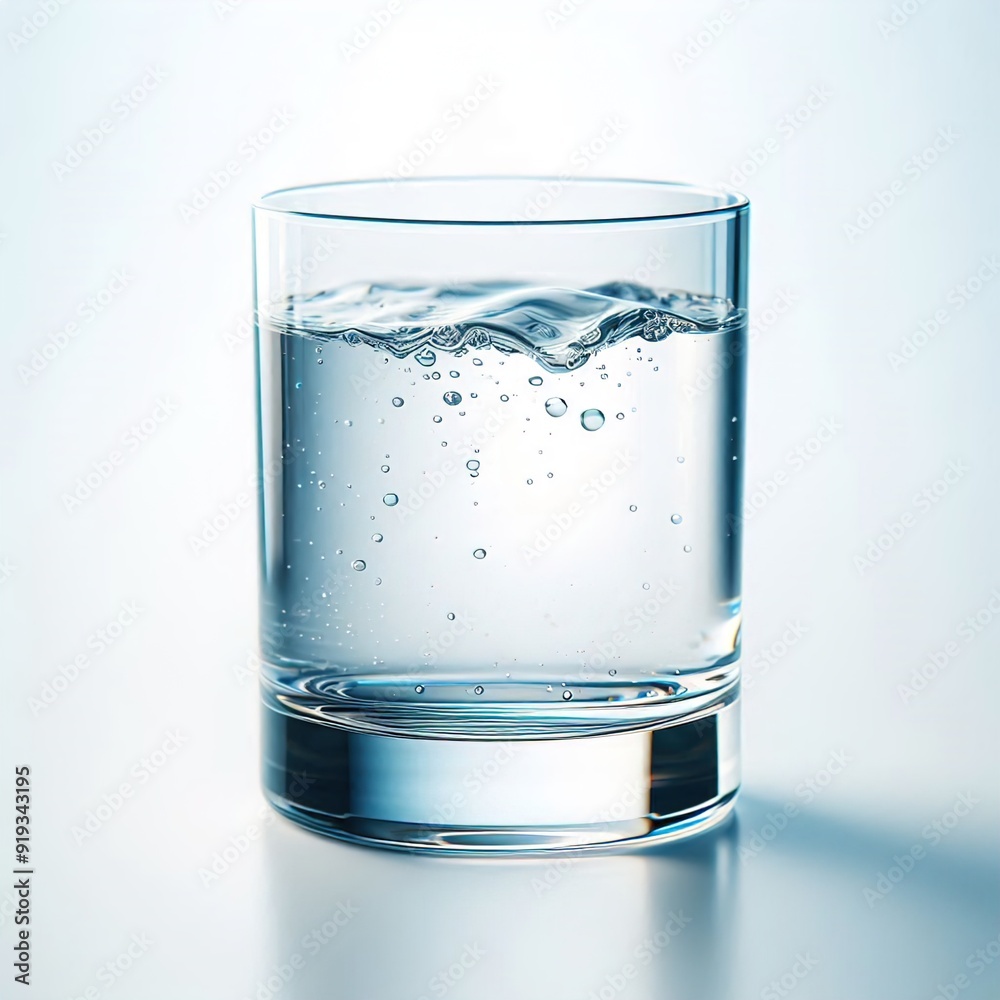 A Clean Glass of water with white background A Clean Glass of water with white background