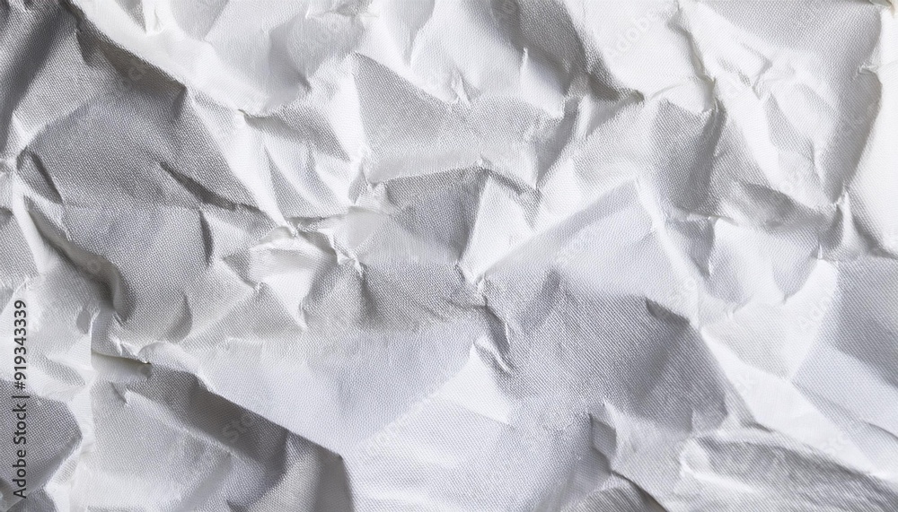 Obraz premium The texture of white paper is crumpled. Background for various purposes. 