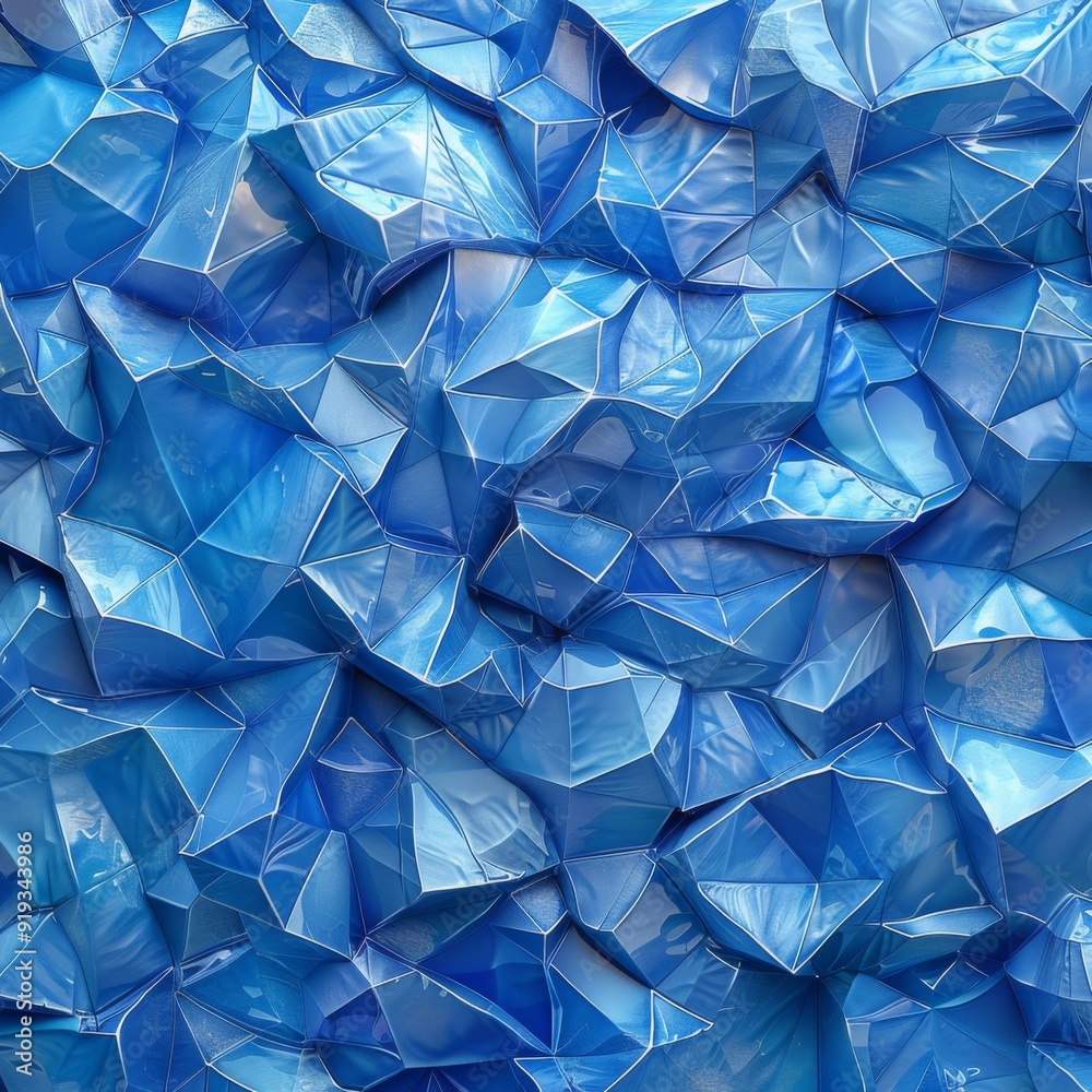 Abstract Blue Crystal Background Abstract Blue Crystal Background