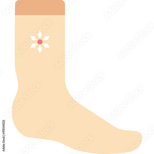 Socks vector icon in flat style 