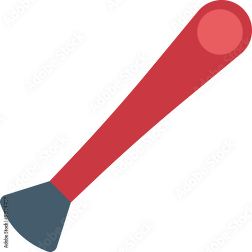 Blusher Brush vector icon in flat style 