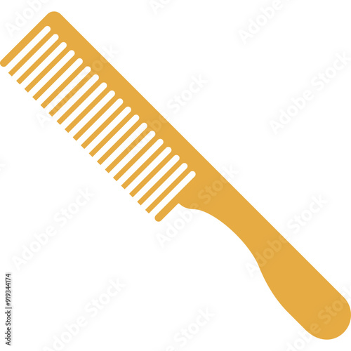 Comb vector icon in flat style 