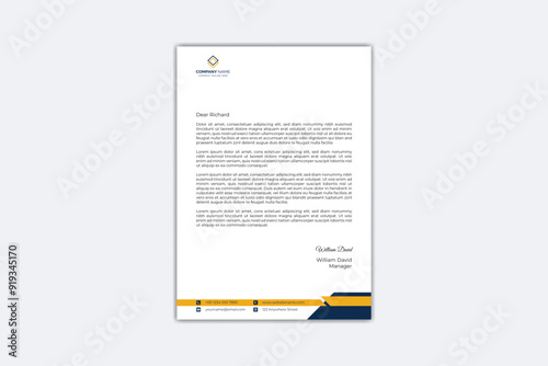 Professional creative letterhead design template
