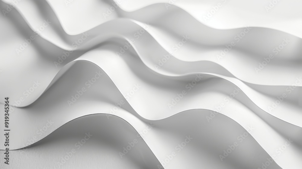 Fototapeta premium Clean white paper background, enhancing the clarity and professionalism of corporate presentations