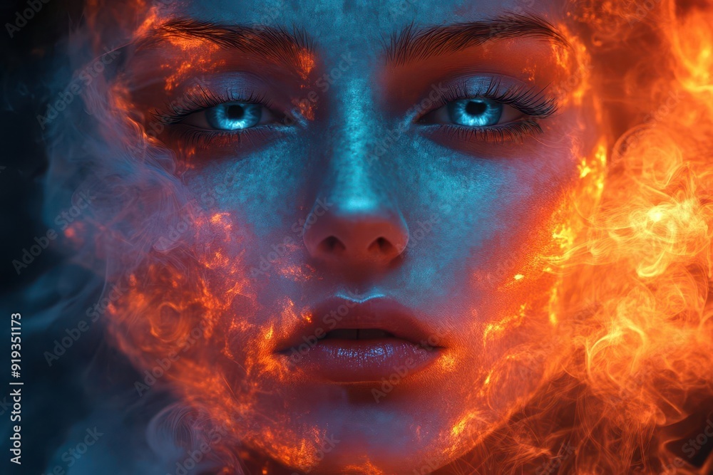 surreal portrait of a persons face dissolving into swirling colorful smoke dark background intense eyes peering through the haze symbolizes struggle with addiction surreal portrait of a persons face dissolving into swirling colorful smoke dark background intense eyes peering through the haze symbolizes struggle with addiction