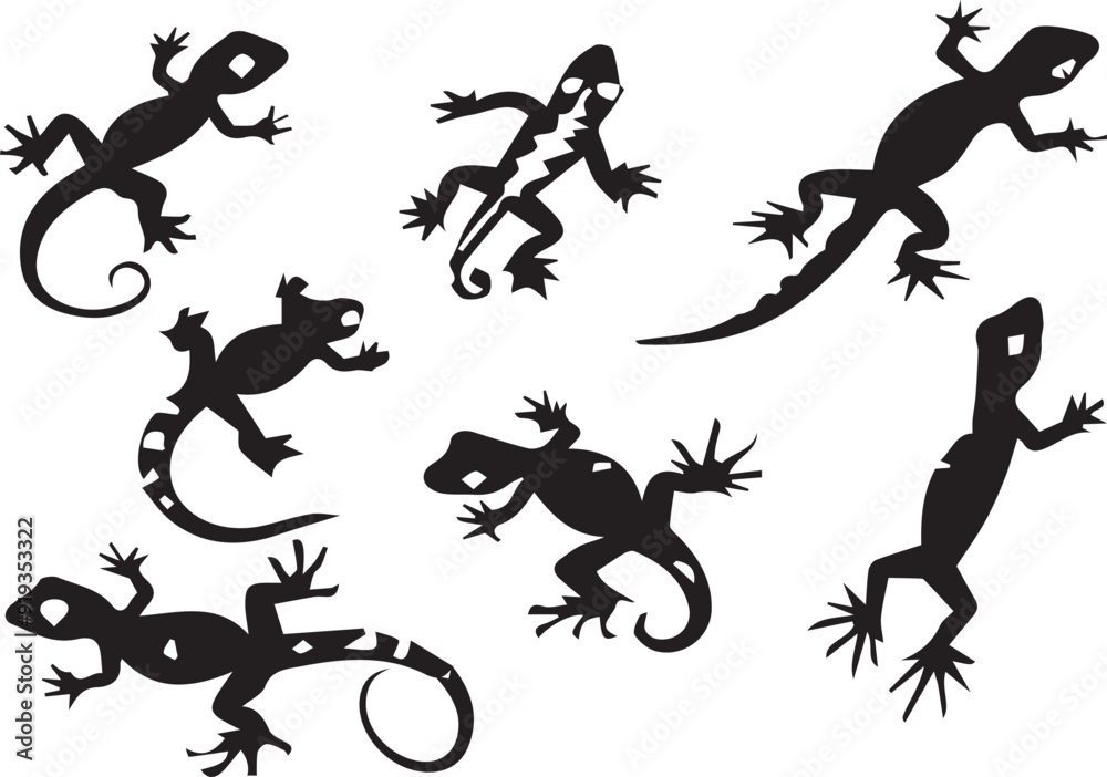 Gecko Versatile Black Silhouette Vector Series
Gecko Versatile Black Silhouette Vector Series