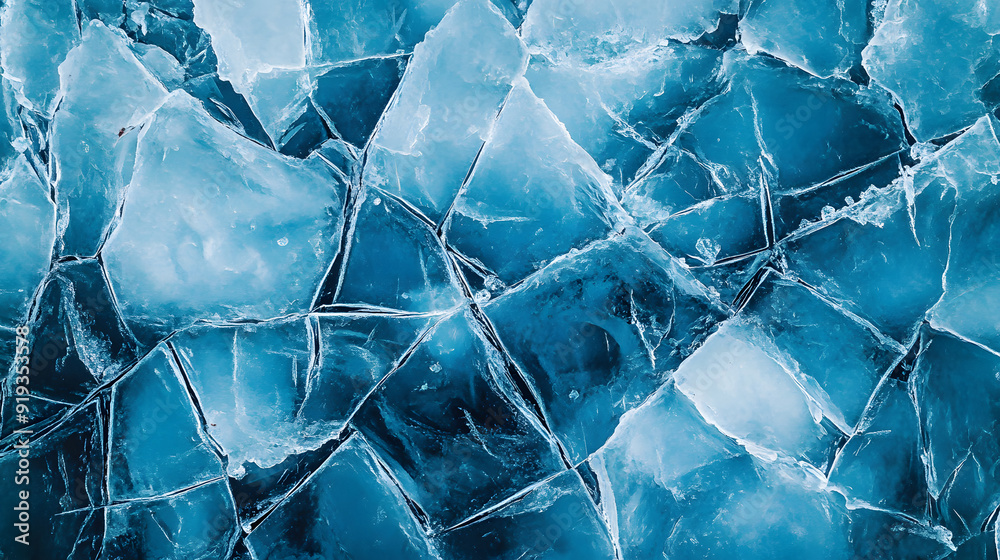 Abstract Blue Ice Cracks Texture Background Abstract Blue Ice Cracks Texture Background