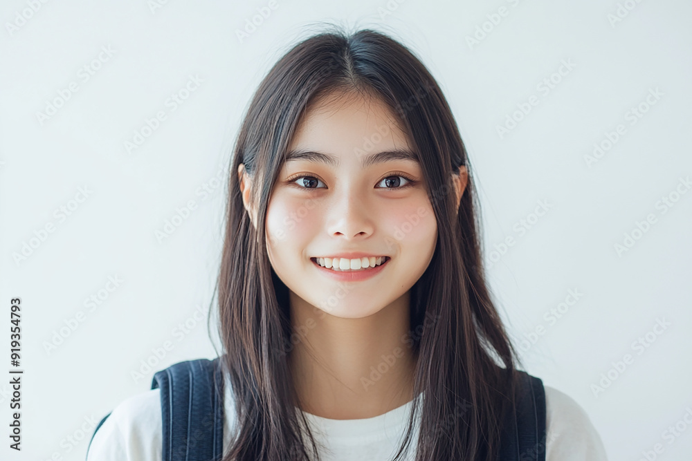 Beautiful young women with backpacks, students, college students go to school and back to school. Travelers, backpackers Beautiful young women with backpacks, students, college students go to school and back to school. Travelers, backpackers