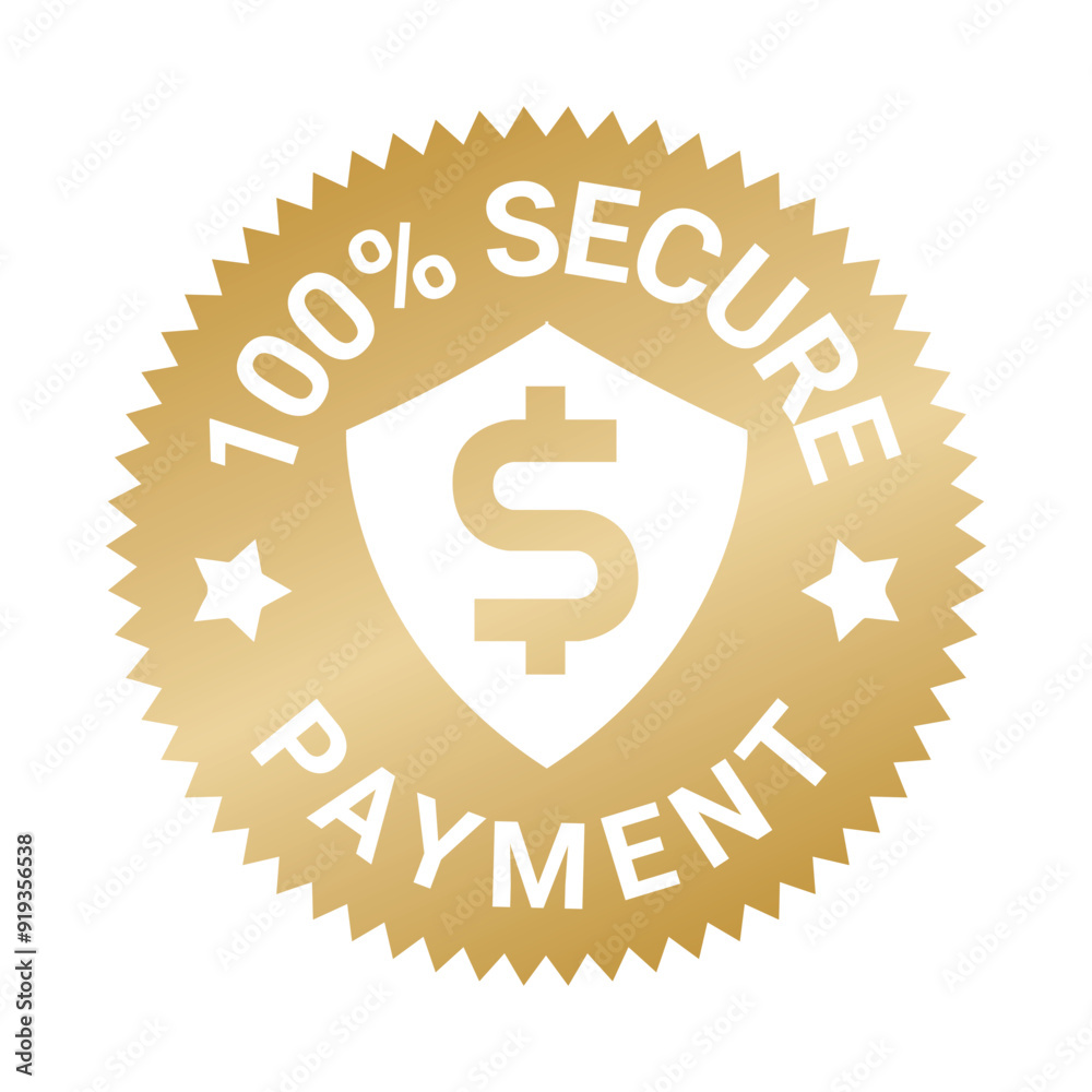 100% Secure Payment | icon | vector 100% Secure Payment | icon | vector