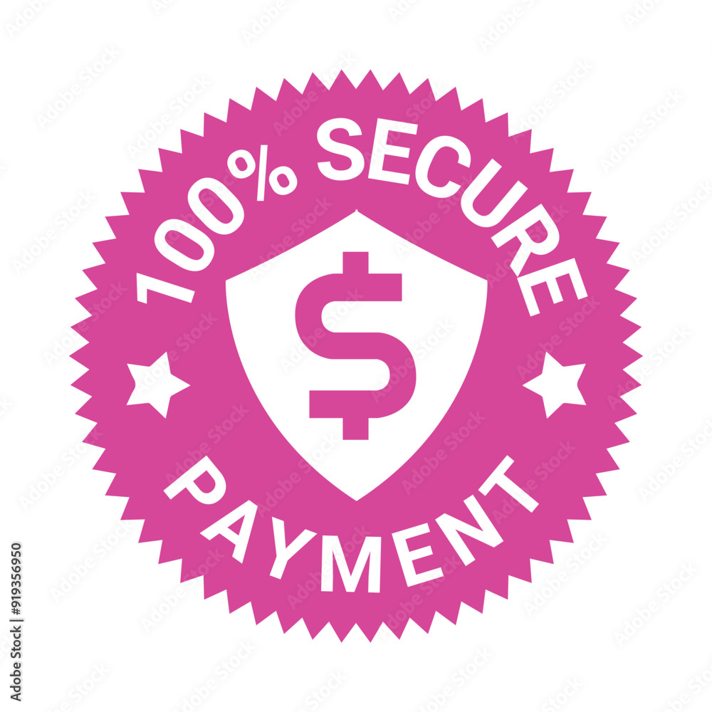 100% Secure Payment | icon | vector 100% Secure Payment | icon | vector