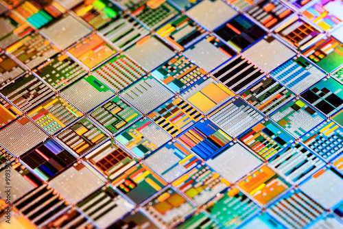 Silicon semiconductor wafer close-up. In electronics, a wafer also called a slice or substrate is a thin slice of semiconductor, a crystalline silicon, used for the fabrication of integrated circuits