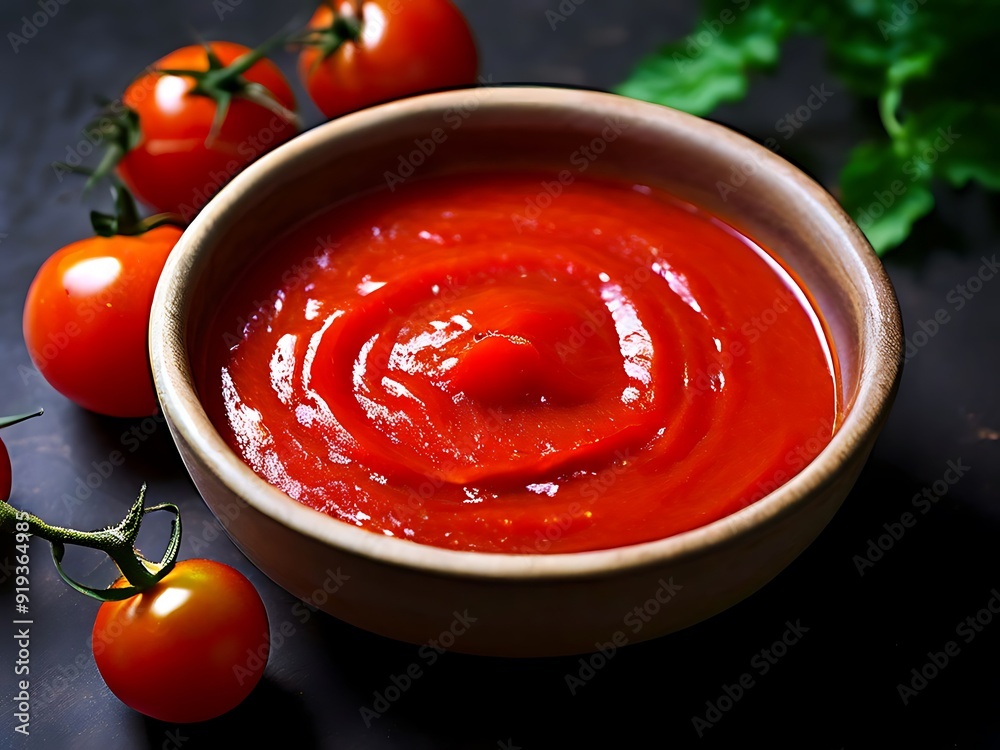 tomato sauce in a bowl tomato sauce in a bowl