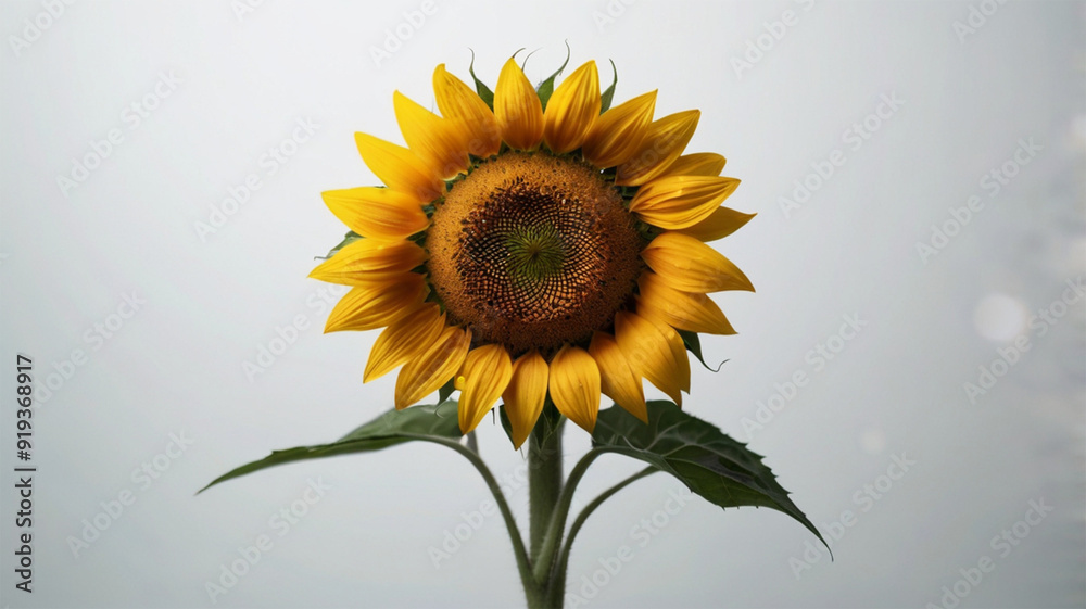 Obraz premium Sunflower isolated on white background