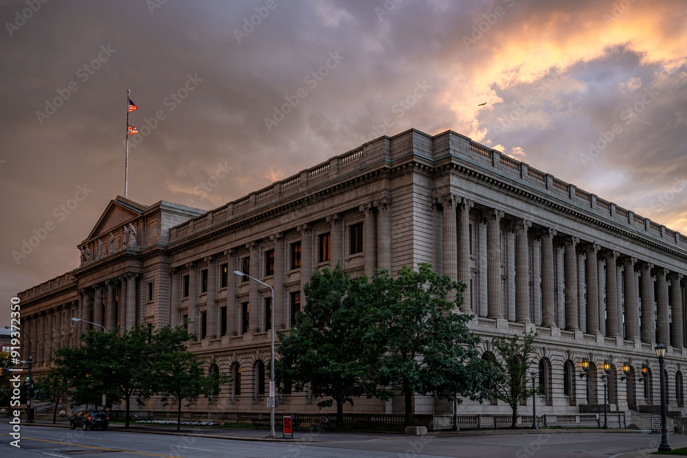 Naklejka premium cleveland, ohio