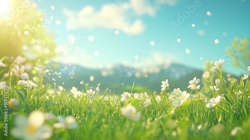 Spring Landscape, beautiful photography, realistic, impressive, 8k, UHD, Award Winning Photography style, high-resolution quality, random view, random time of the day, random landscape.