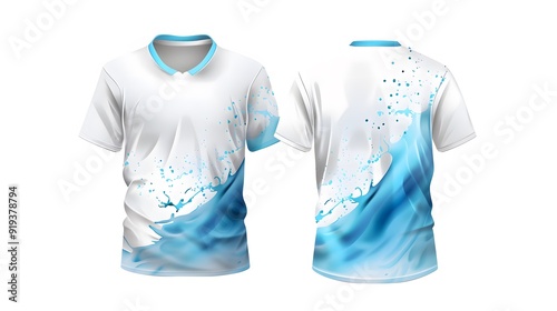 t shirts on white background photo