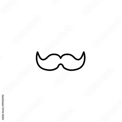 Mustache icons. Vector illustration