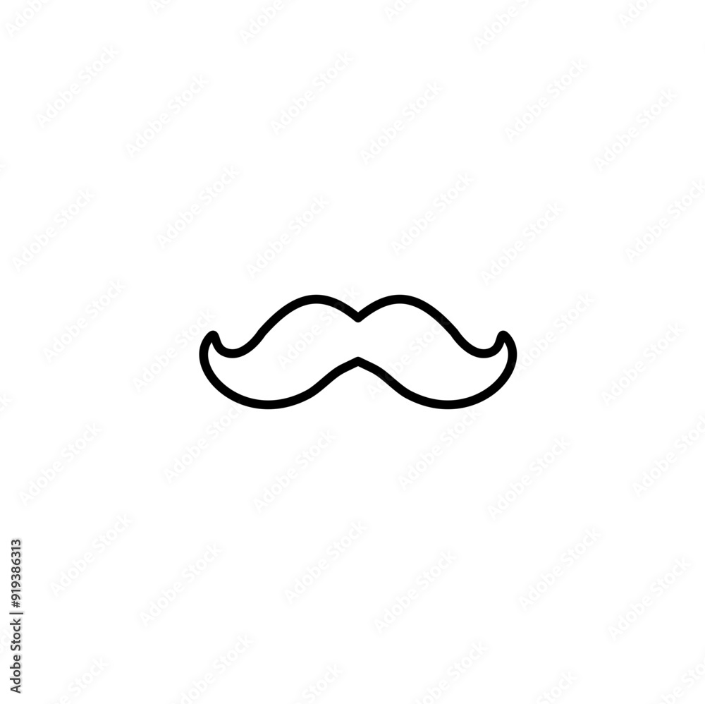 Mustache icons. Vector illustration Mustache icons. Vector illustration