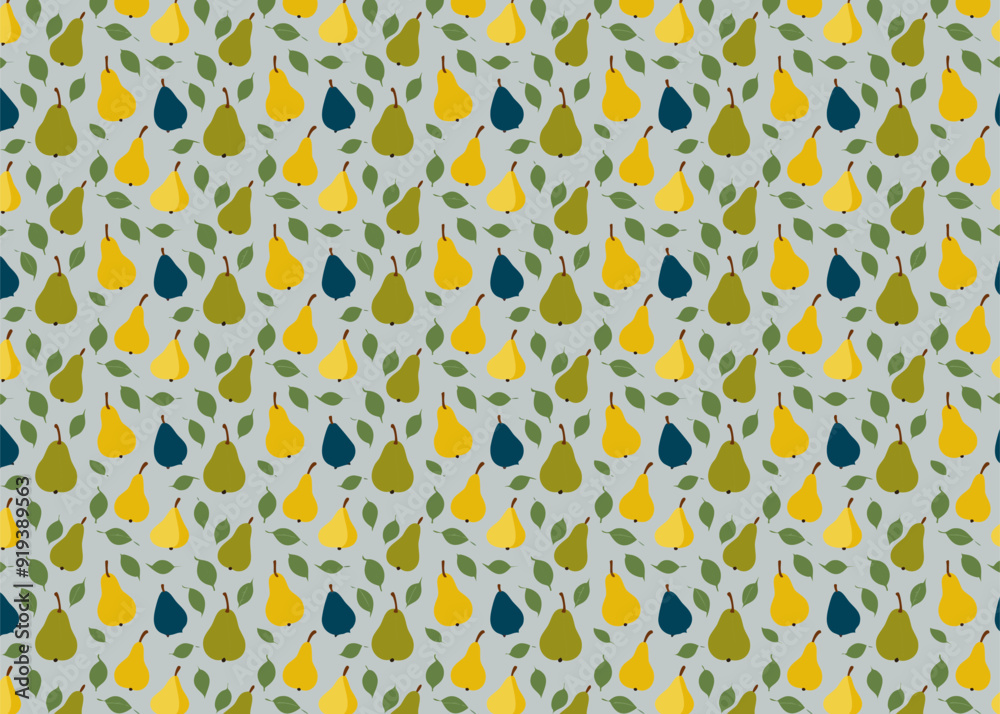 Seamless pattern with pears vector illustration Seamless pattern with pears vector illustration