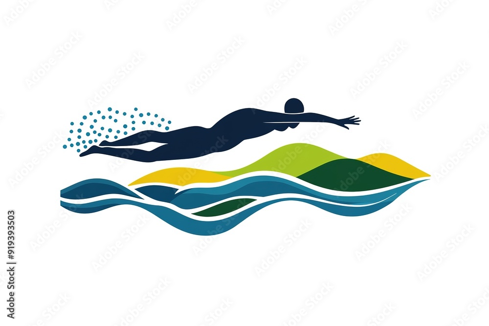 Water wave icon vector illustration design logo Water wave icon vector illustration design logo