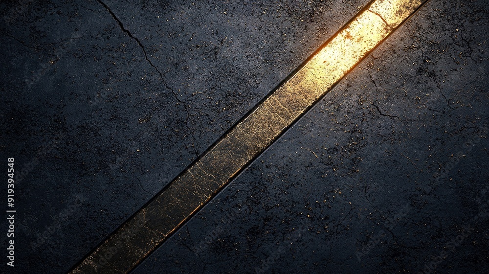 A street light on a cracked concrete surface illuminates the ground below A street light on a cracked concrete surface illuminates the ground below