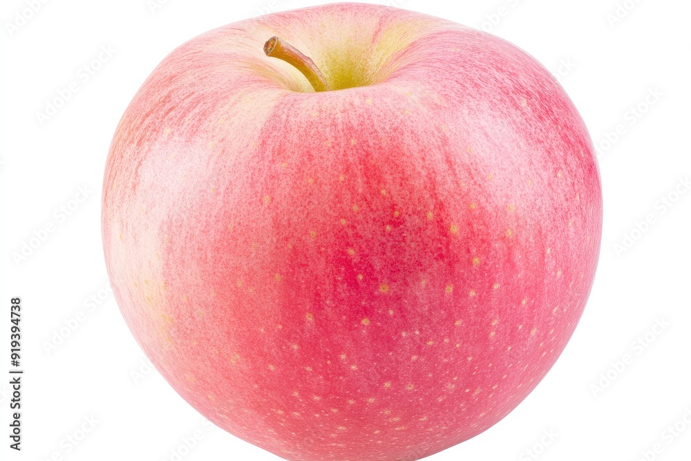 Pink Fuji Apple isolated on white background, Fresh Pink Japanese Apple on white background, With clipping path with generative ai Pink Fuji Apple isolated on white background, Fresh Pink Japanese Apple on white background, With clipping path with generative ai