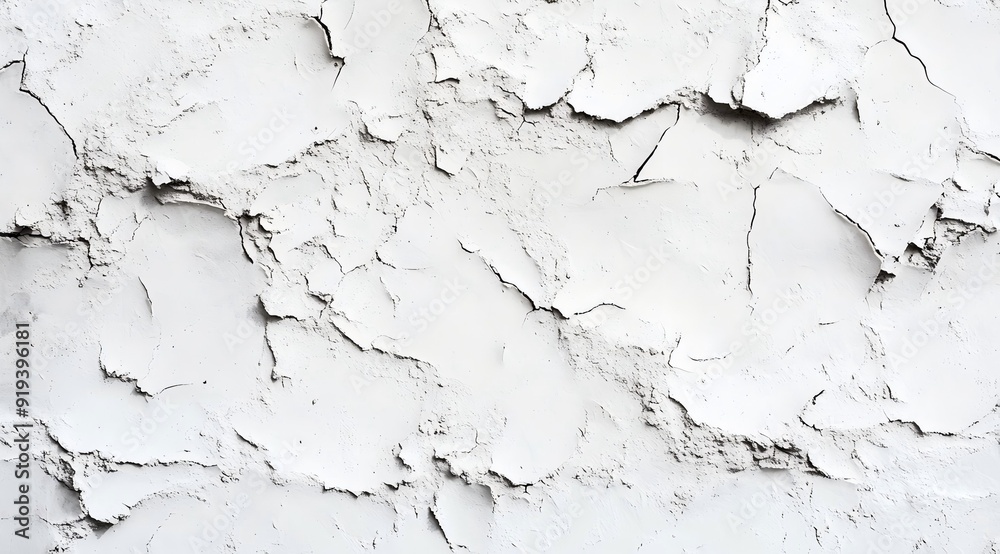 Obraz premium aged, cracked, white, wall, texture, background, design, use 