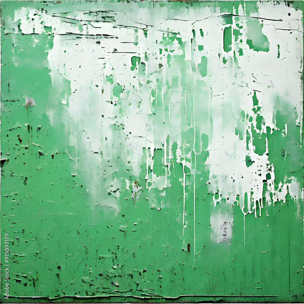 Fototapeta premium Grunge background texture mixing with green and white colour 