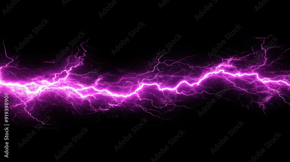 Pink/red Lightning Lightning background, Transcendent Pink lightning in the dark sky, high ...