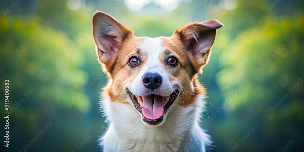 Happy dog with a big smile and wagging tail, happy, smiling, dog, pet, cheerful, joy, friend, canine, animal, happiness, excited Happy dog with a big smile and wagging tail, happy, smiling, dog, pet, cheerful, joy, friend, canine, animal, happiness, excited