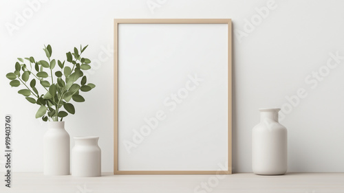 Clean, minimalist product display with blank copy space, e-commerce banner, modern aesthetic