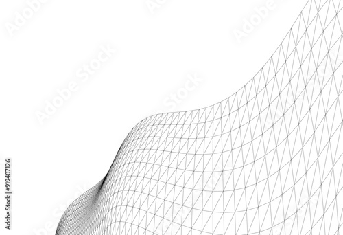 abstract linear design vector drawing