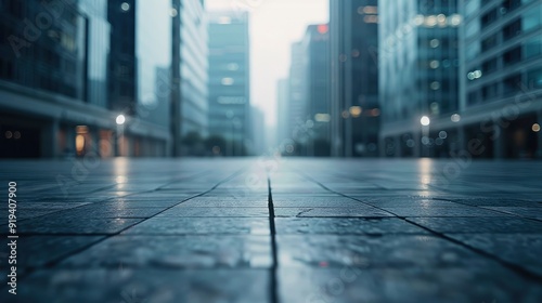 Wallpaper Mural Urban agglomeration, empty ground, clean background, warm eyes, modernism, realism, flat angle shot, head-up, masterpiece, ultra high definition, with generative ai Torontodigital.ca