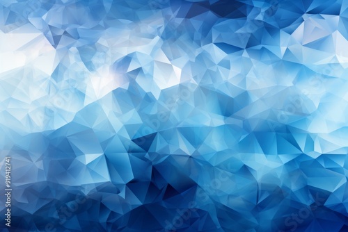 Abstract Blue and White Geometric Pattern